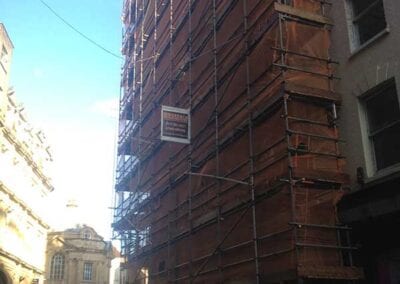 Scaffolding and netting
